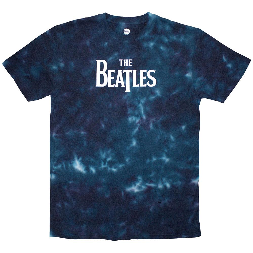 The Beatles - Drop T Logo T-shirt Homme - Bleu